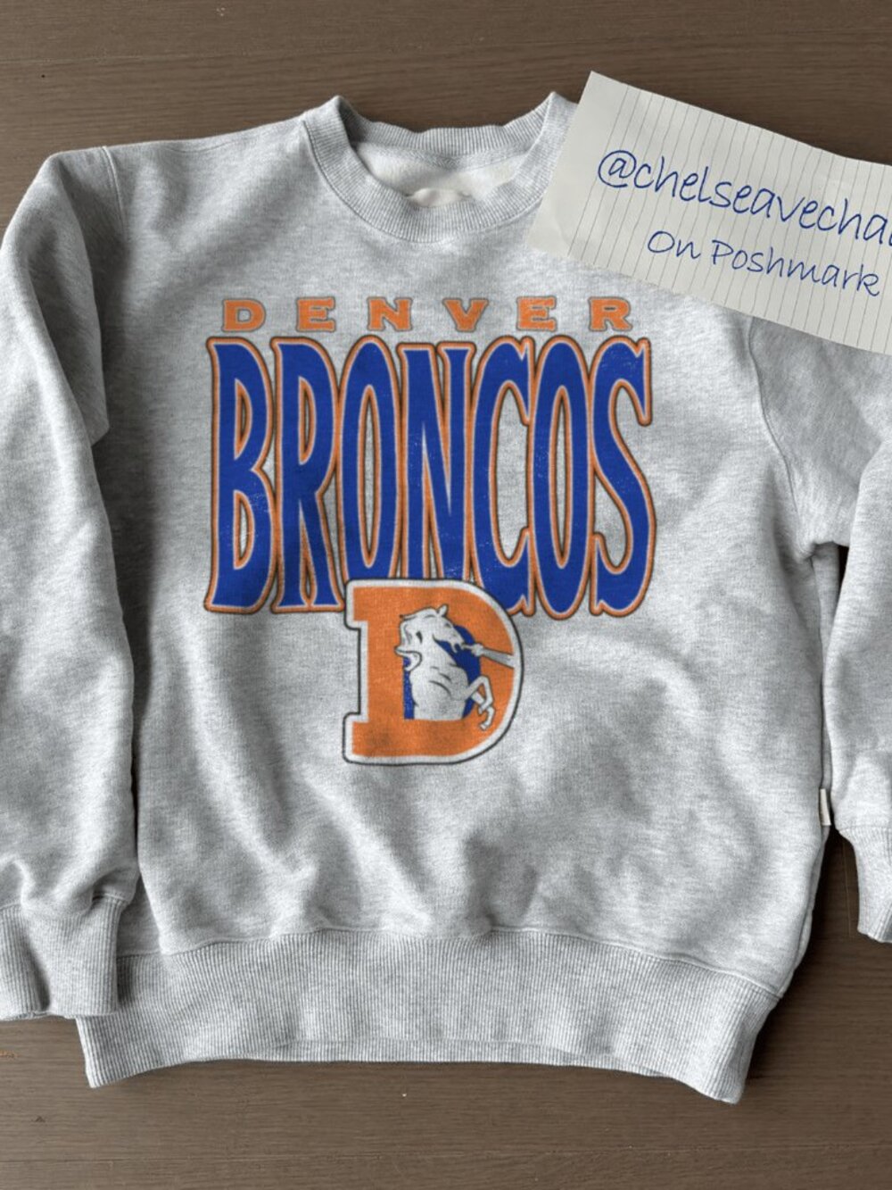 Vintage Denver Broncos Sweatshirt, Retro NFL Denver Broncos Football Shirt Tee